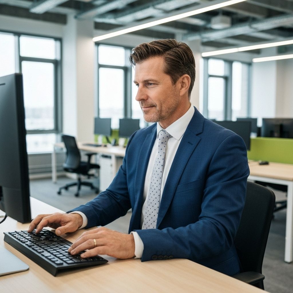 متخصص موارد بشرية يدير أنظمة الرواتب